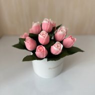باکس شمع گل لاله - شمع دست ساز آرُمیس