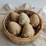 شمع تخم مرغ گلدار دست ساز - شمع دست ساز آرمیس