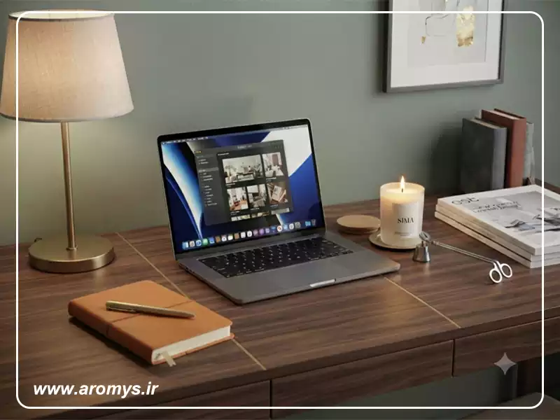 شمع در دکوراسیون منزل - کتابخانه و میز کار - فروشگاه شمع آرمیس