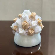 باکس گل لاله شمعی شیشه ای